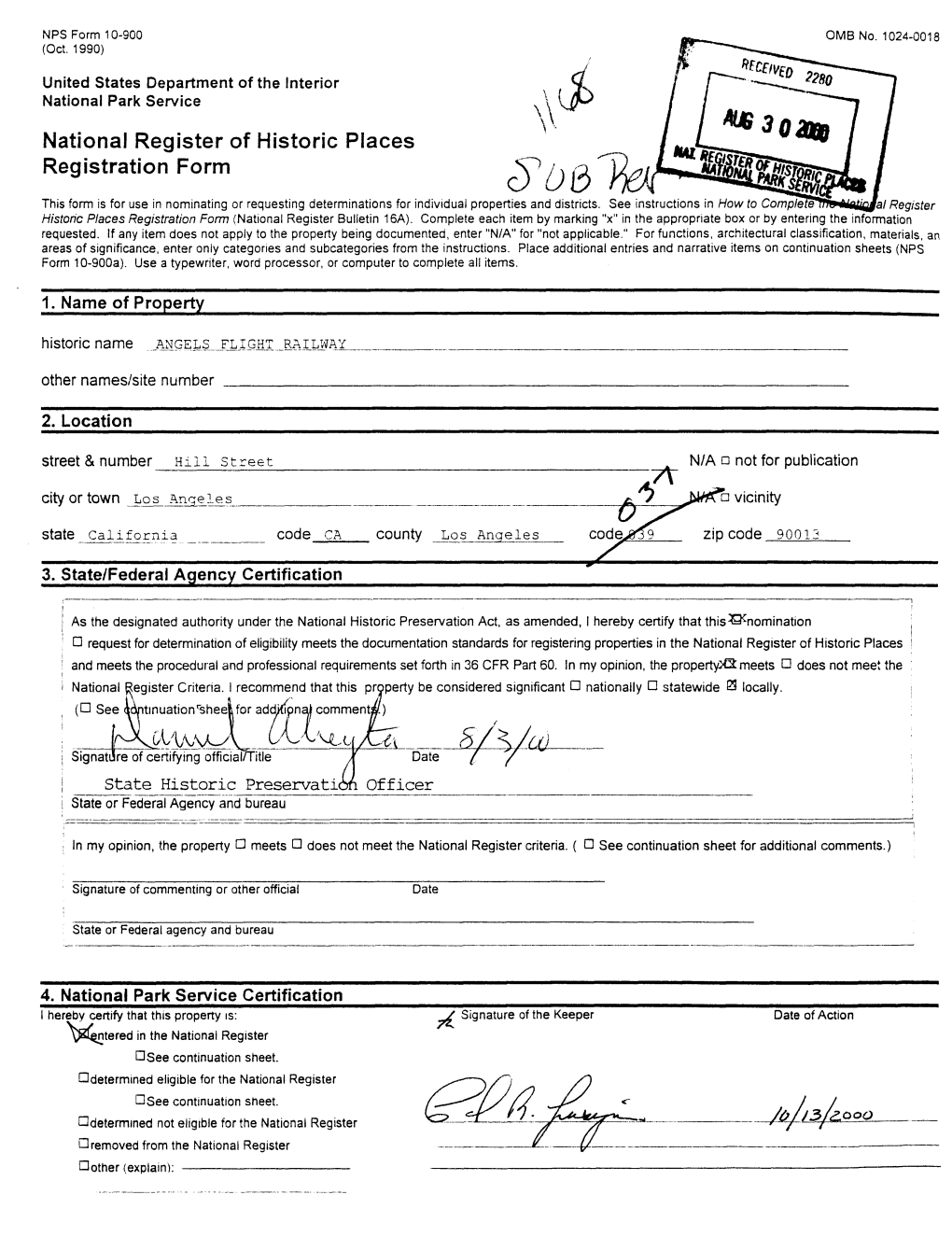 National Register of Historic Places Registration Form