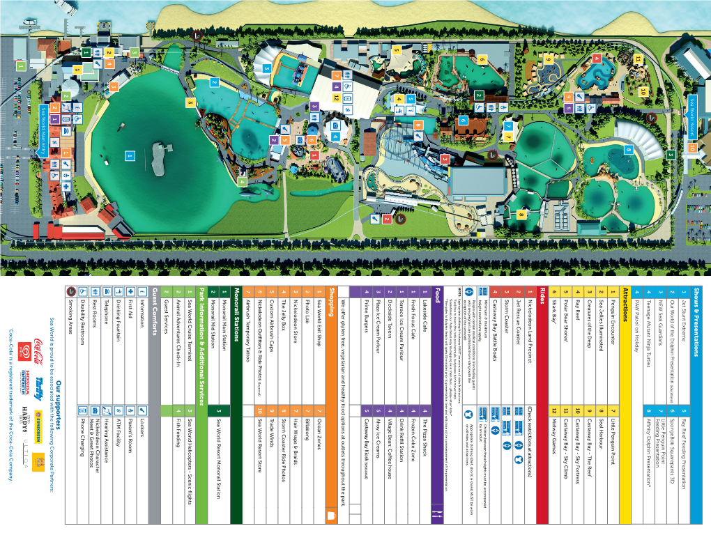 Printable PDF Map of Sea World Resort Gold Coast