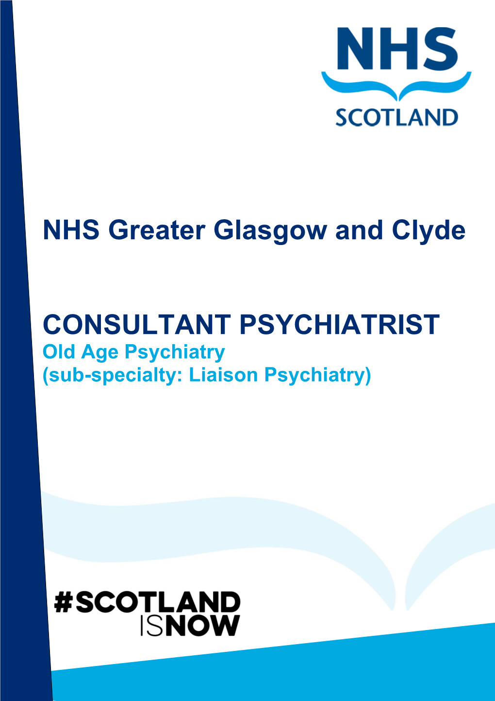 NHS Greater Glasgow and Clyde CONSULTANT PSYCHIATRIST