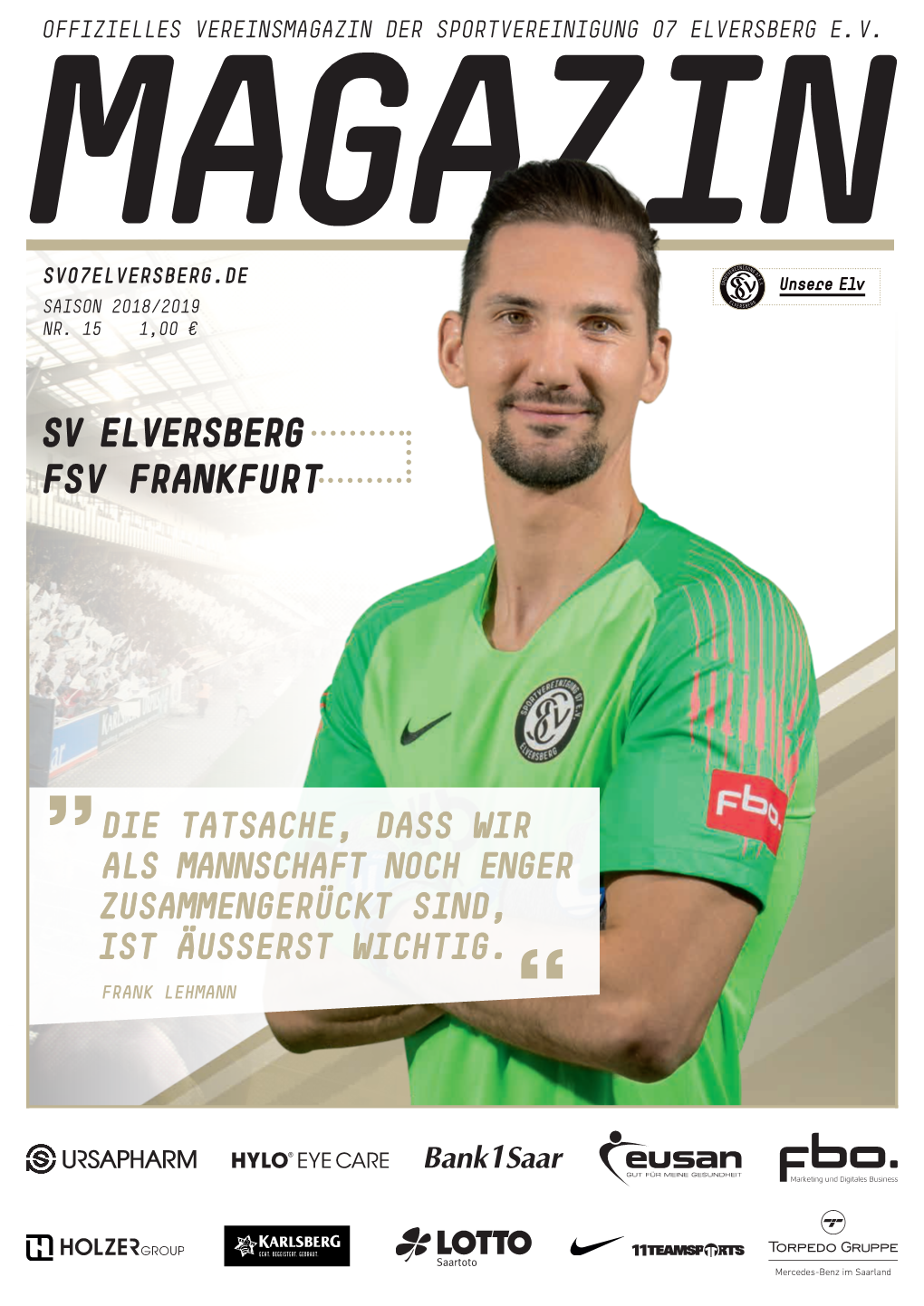 SV ELVERSBERG – FSV Frankfurt 30.03.19