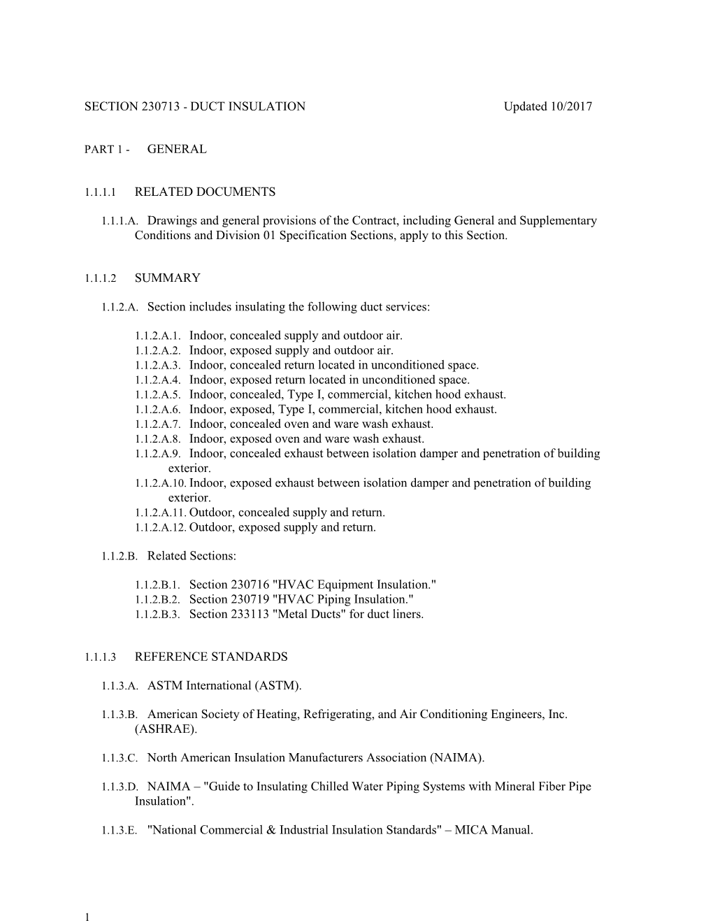 Section 230713 - Duct Insulation s1