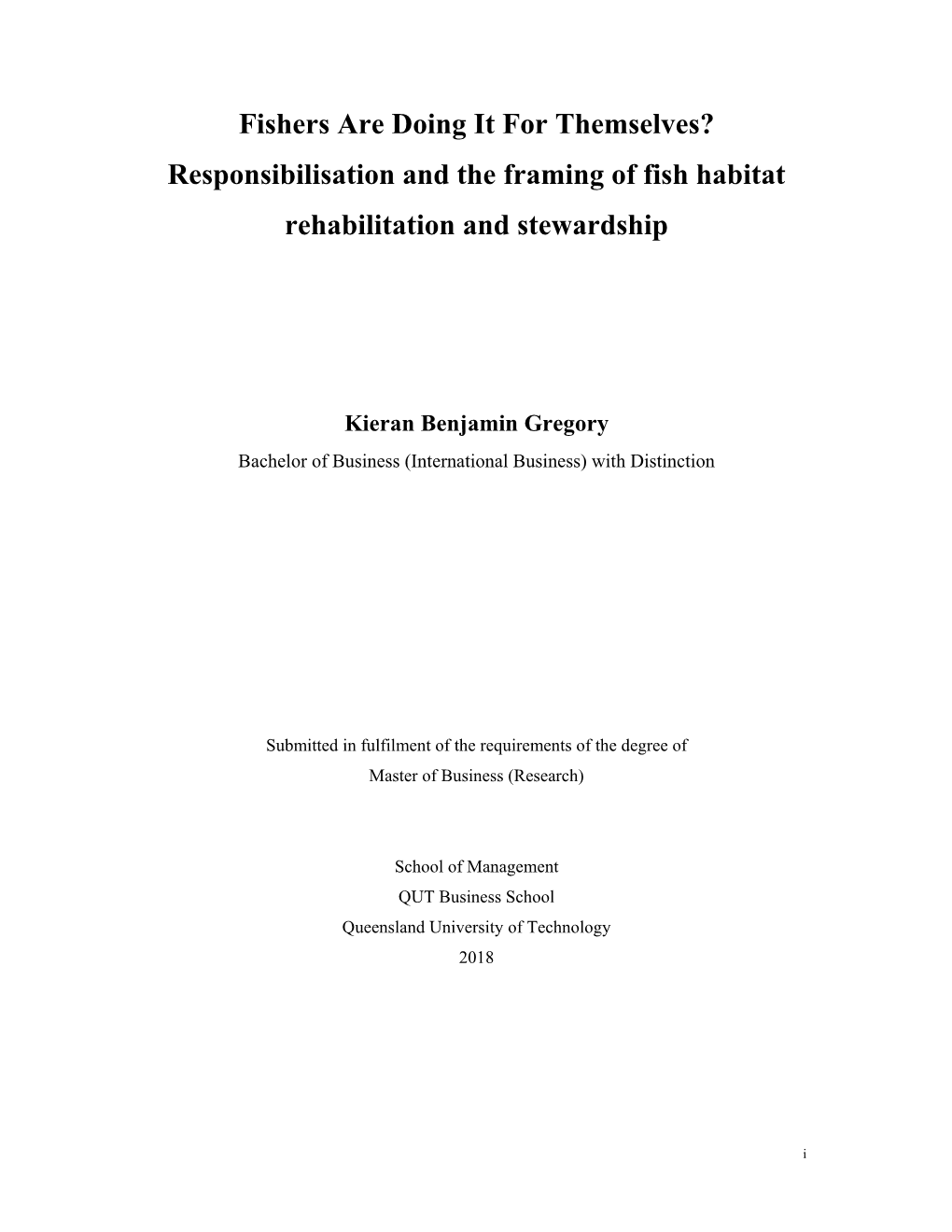 Kieran Gregory Thesis