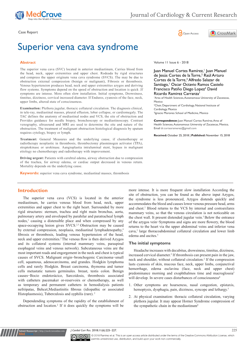 Superior Vena Cava Syndrome