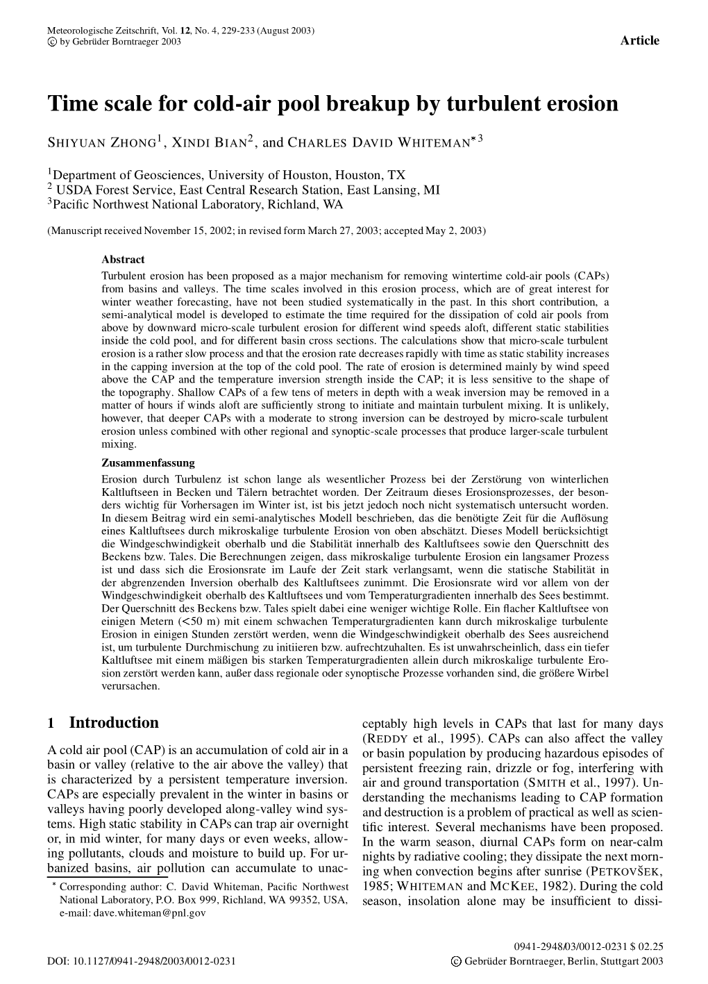 Time Scale for Cold-Air Pool Breakup by Turbulent Erosion