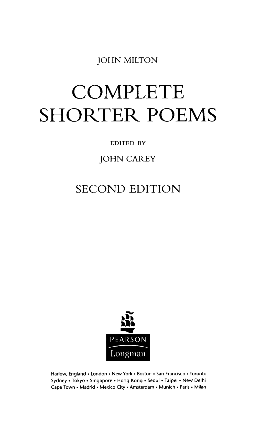 Complete Shorter Poems