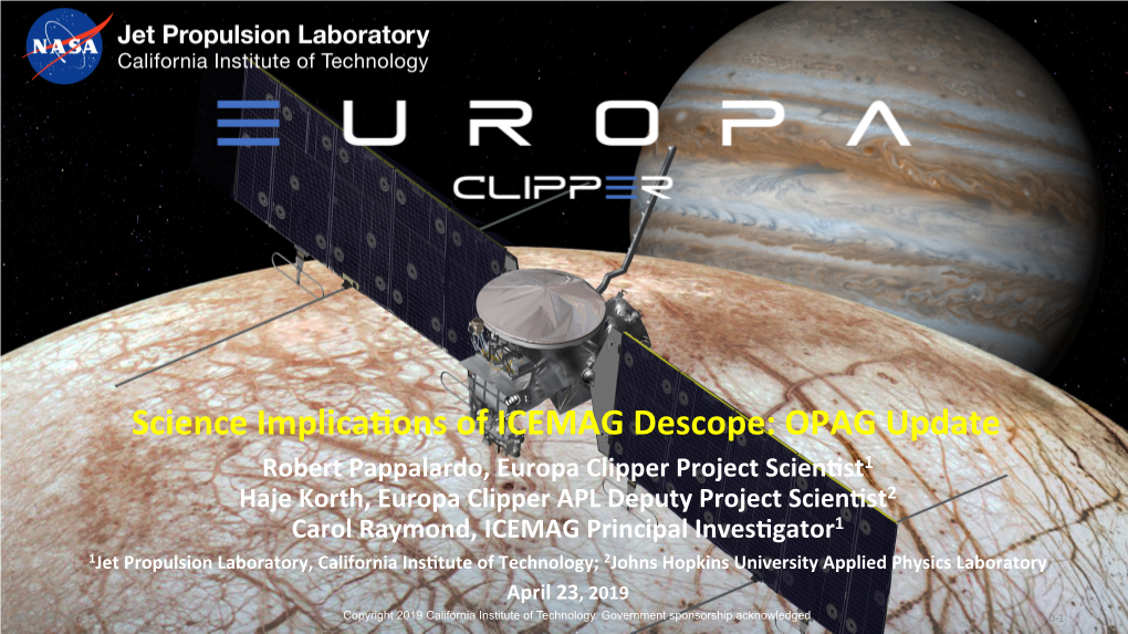 Europa Clipper Updates