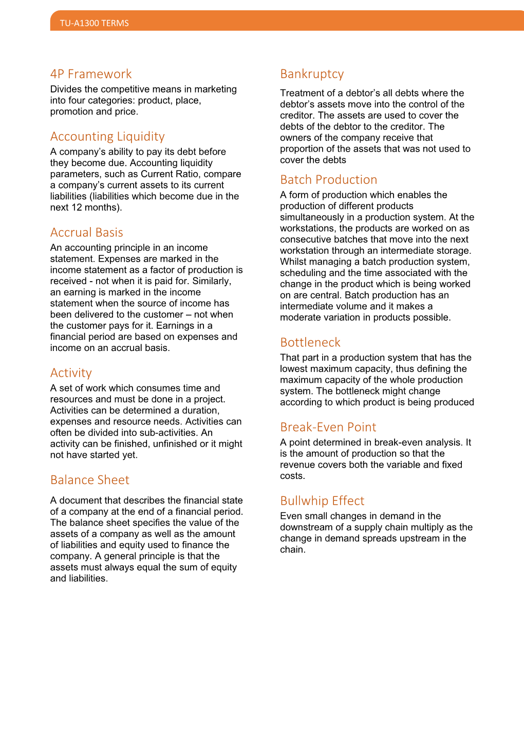 4P Framework Accounting Liquidity Accrual Basis Activity Balance