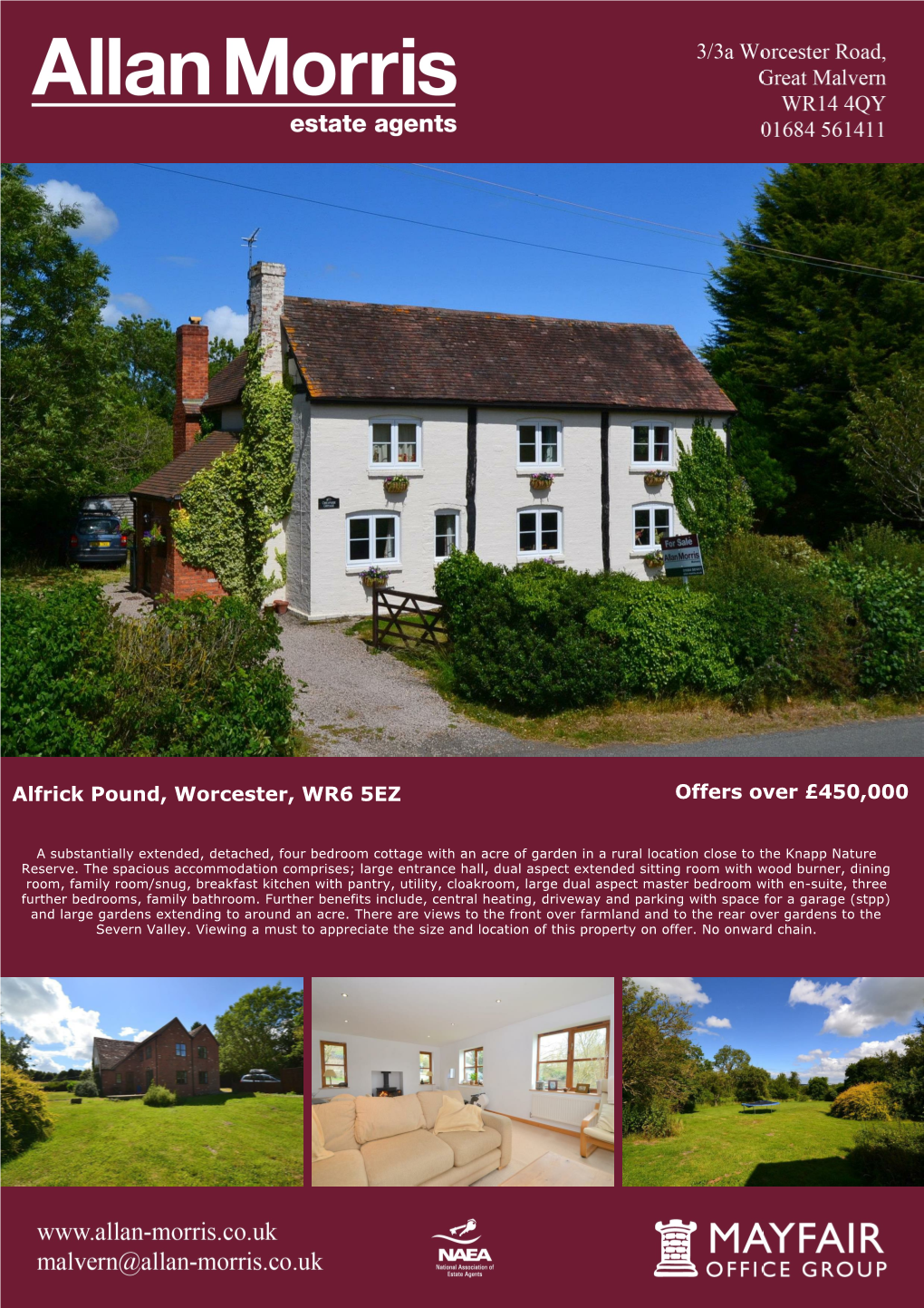 Alfrick Pound, Worcester, WR6 5EZ Offers Over £450,000