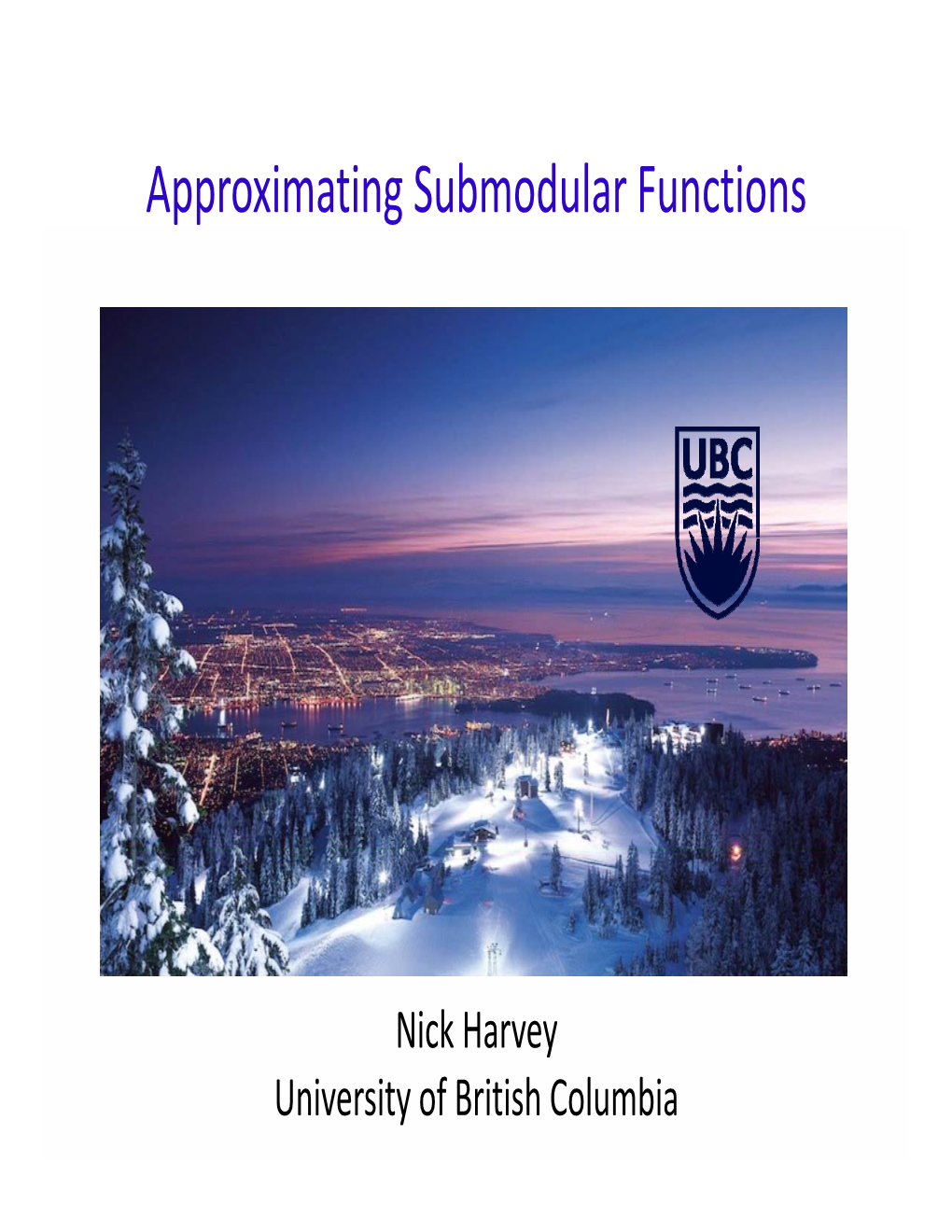 Approximating Submodular Functions Part 1