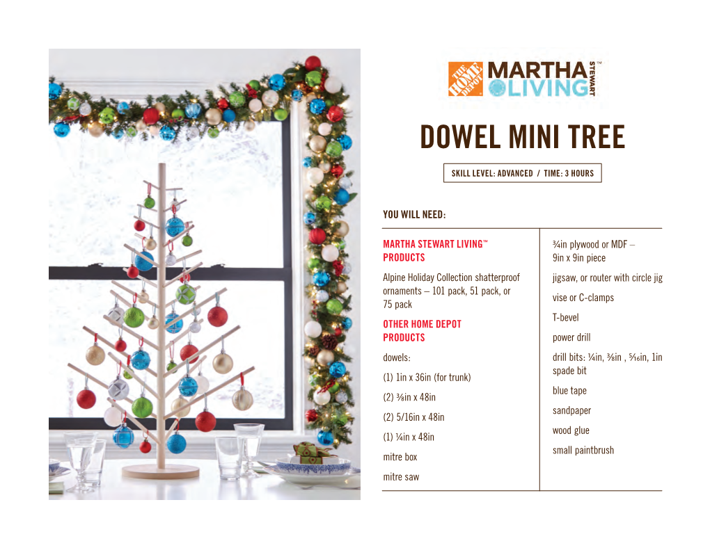 Dowel Mini Tree