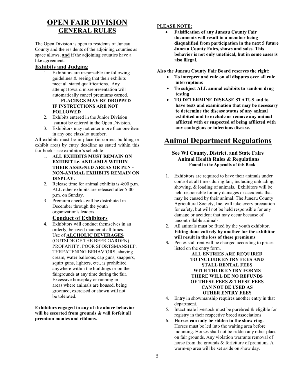 General Regulations