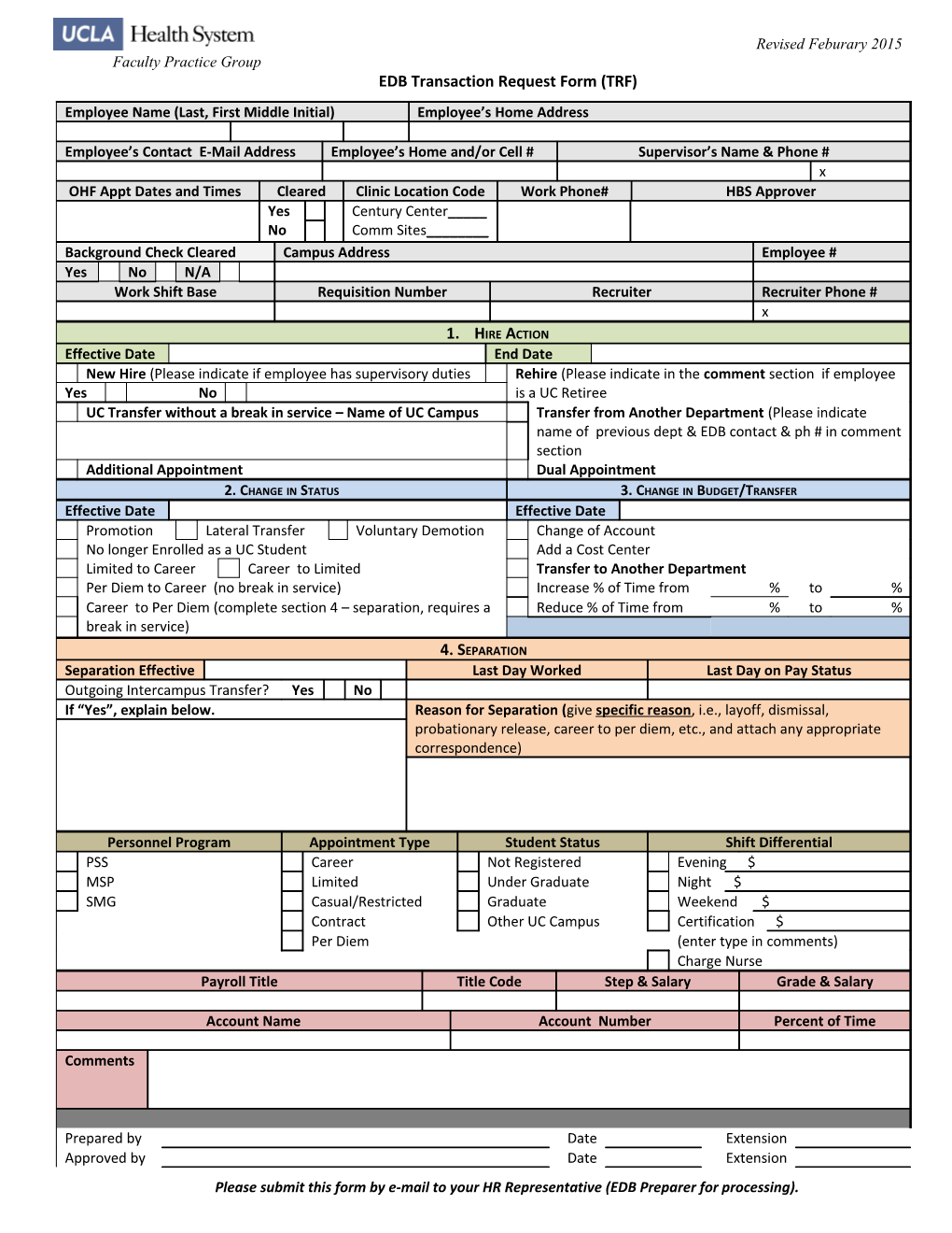 EDB Transaction Request Form (TRF)