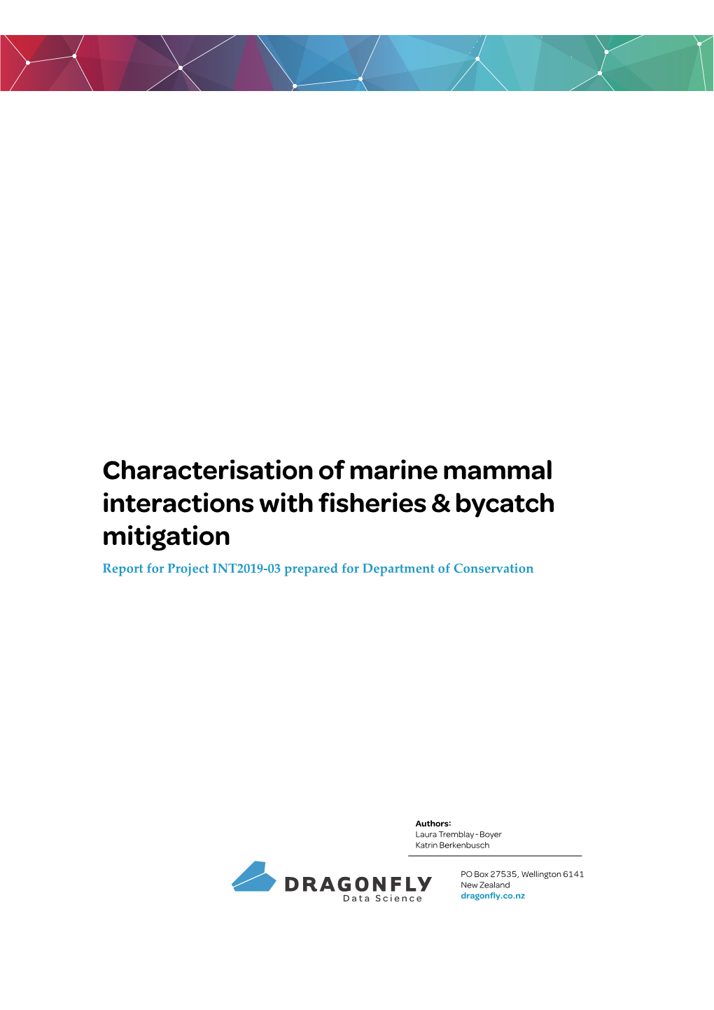 Marine Mammal Interactions & Bycatch Mitigation