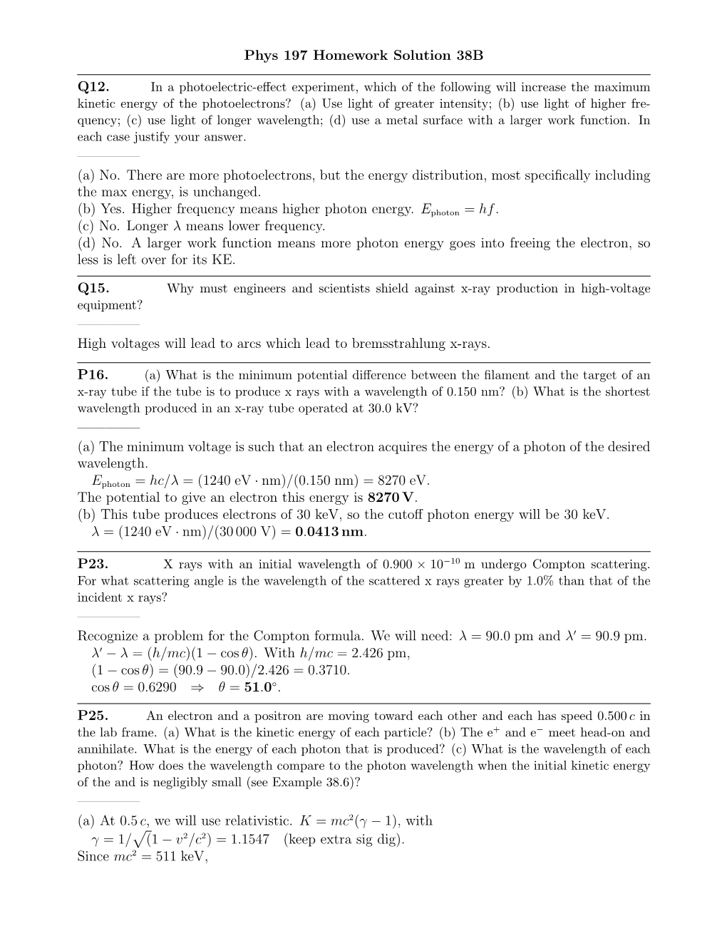 No. There Are More Photoelectrons, but the Energy Distribution, Most Speciﬁcally Including the Max Energy, Is Unchanged