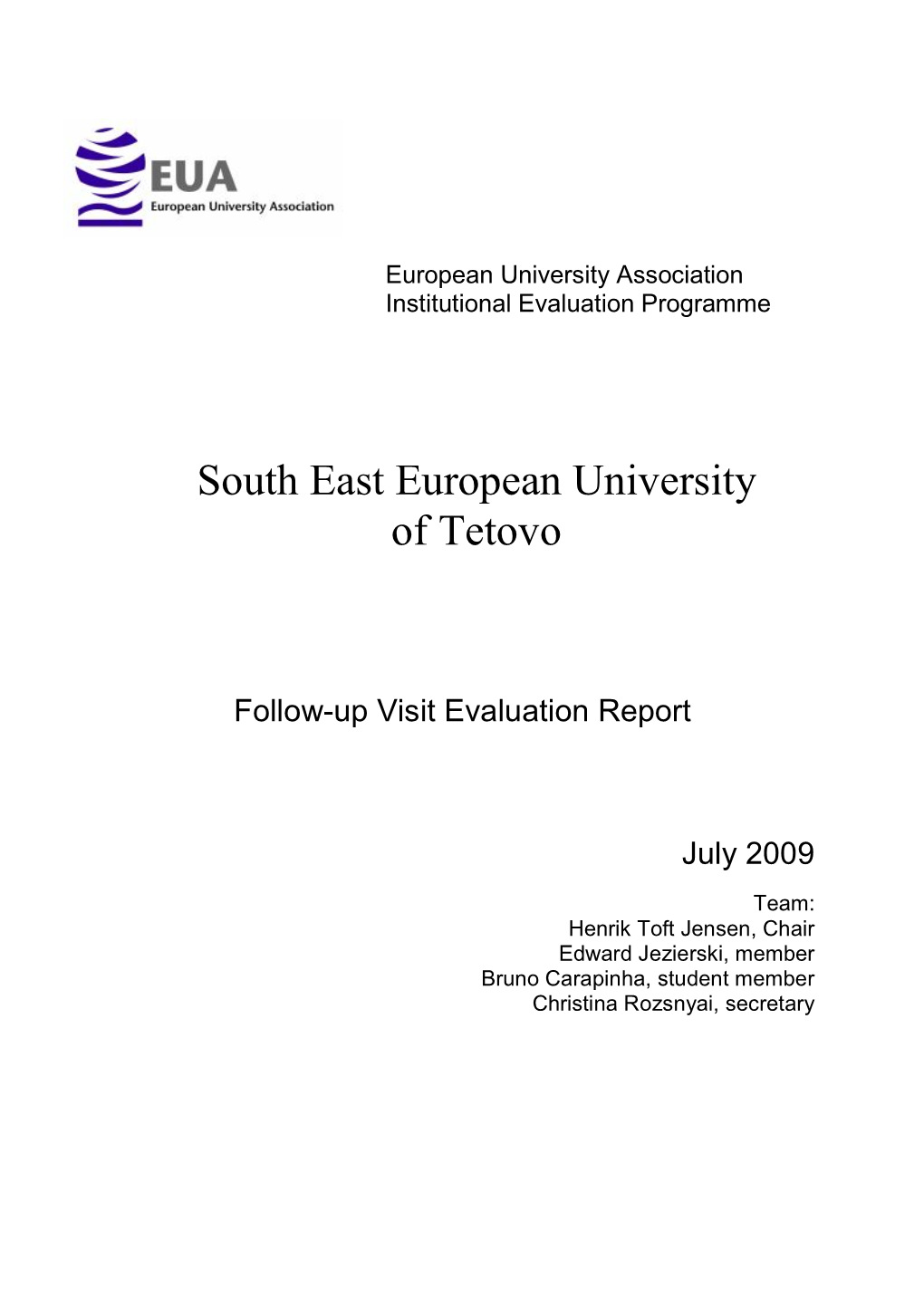 South East European University of Tetovo