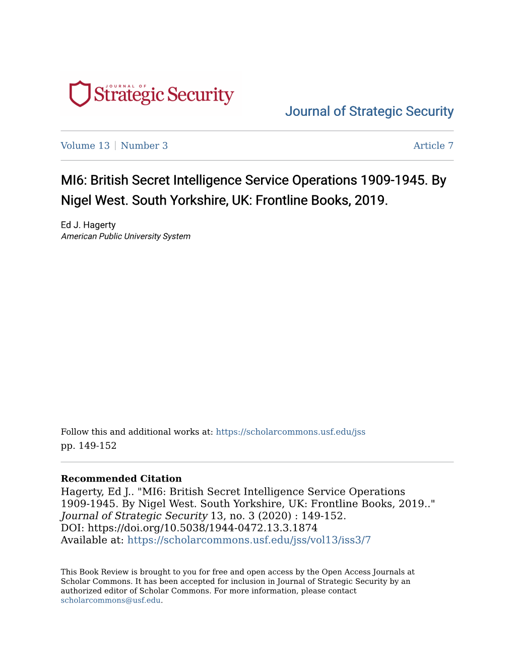 MI6: British Secret Intelligence Service Operations 1909-1945