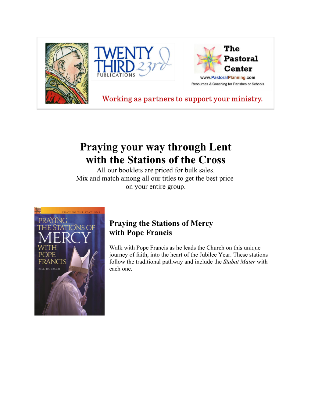 Praying Your Way Through Lent