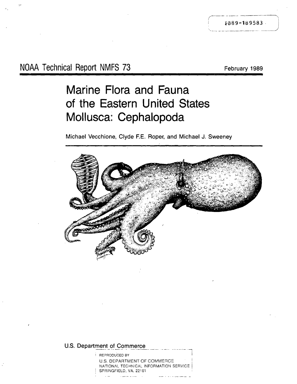 Marine Flora and Fauna of the Eastern United States Mollusca: Cephalopoda