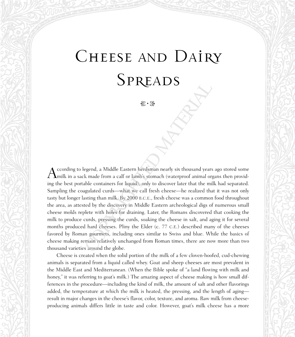 Cheese and Dairy Spreads