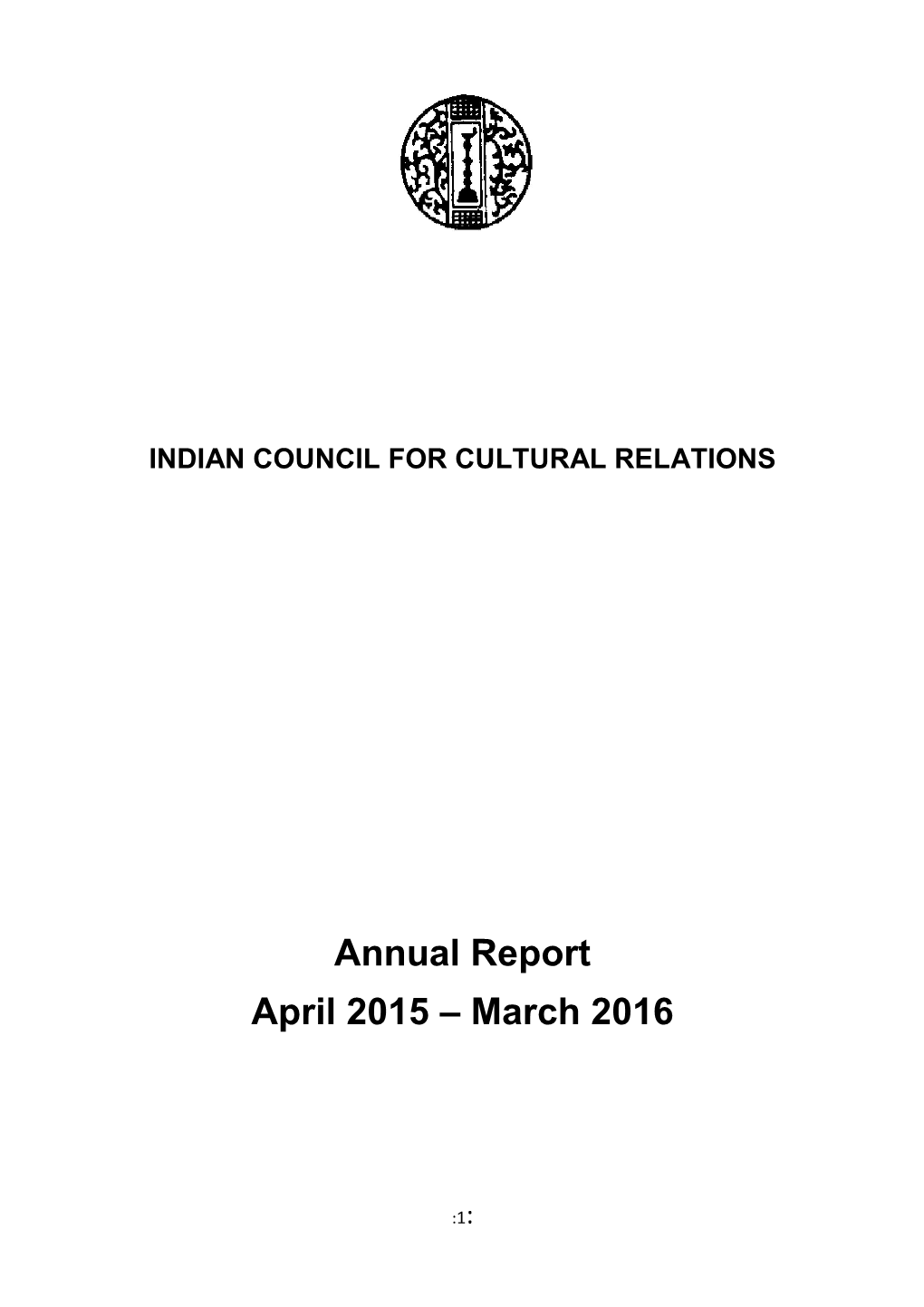 Annual Report April 2015 – March 2016