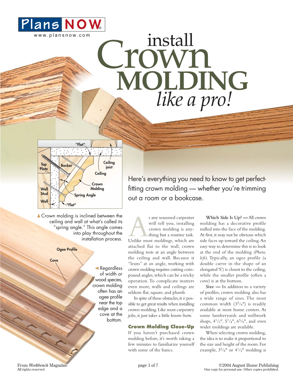 Install Crown Molding Like A