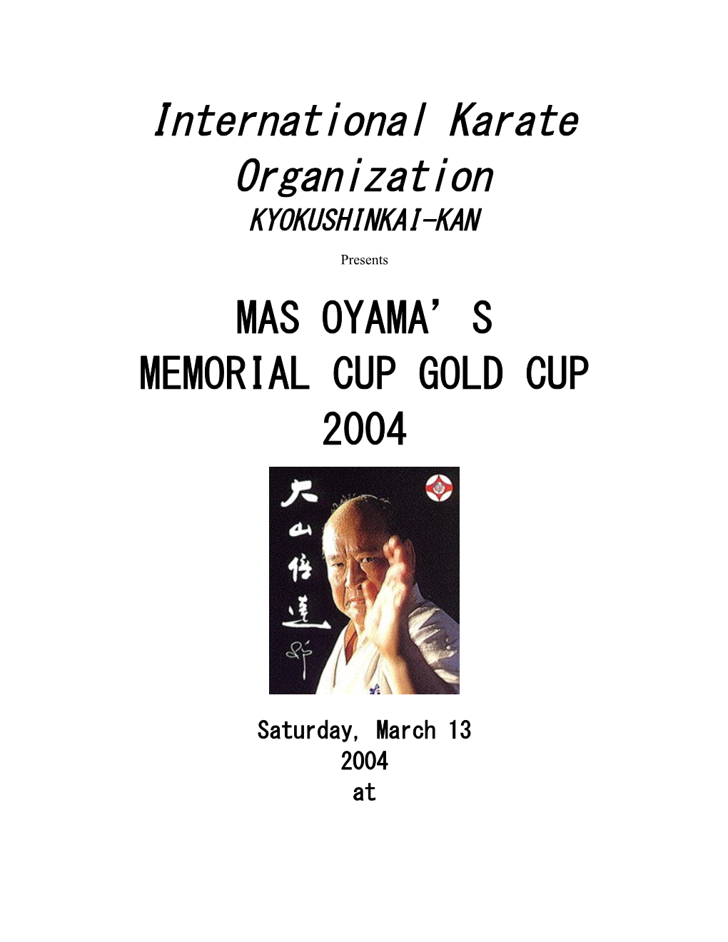 International Karate