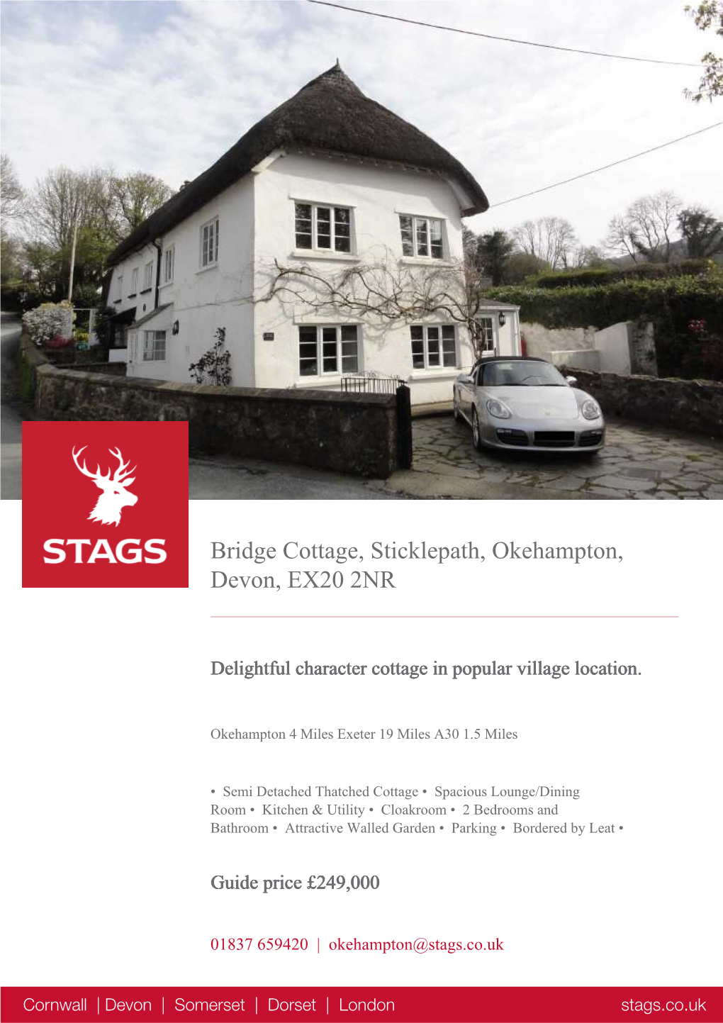 Bridge Cottage, Sticklepath, Okehampton, Devon, EX20 2NR