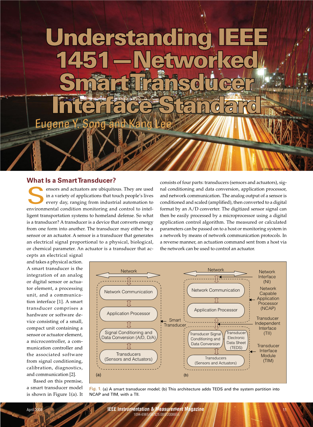 Understanding IEEE 1451—Networked Smart Transducer Interface Standard Eugene Y