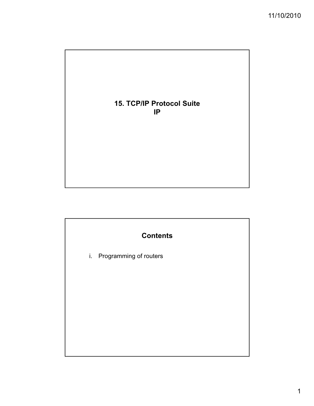 15. TCP IP Protocol Suite