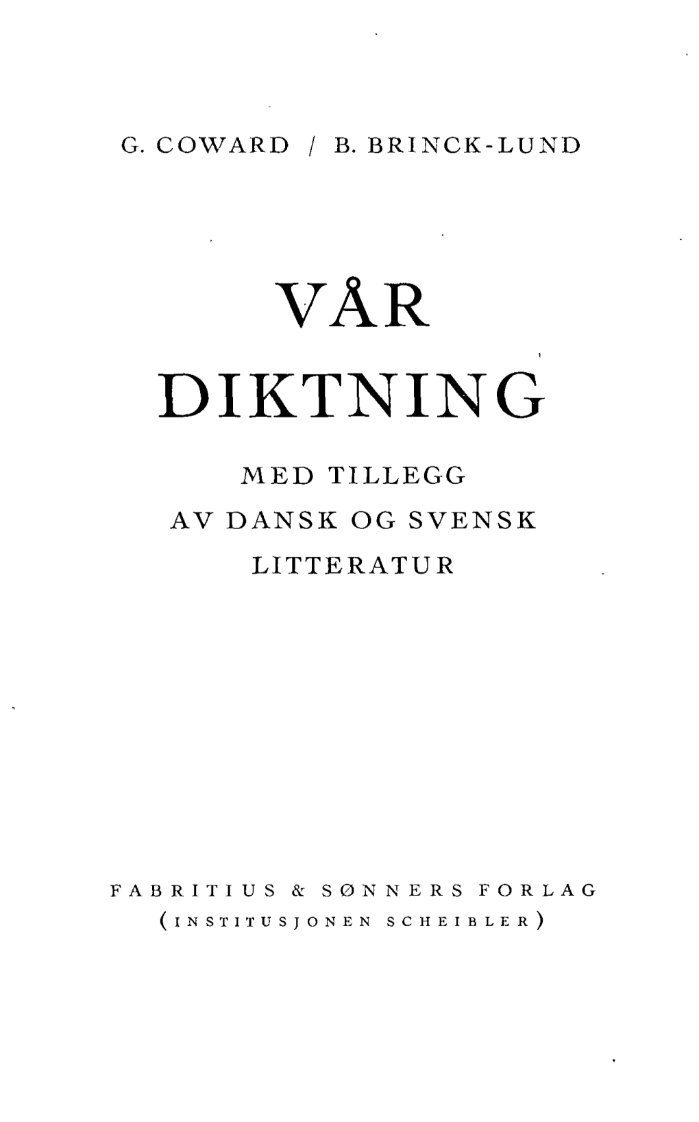 Vår Diktning