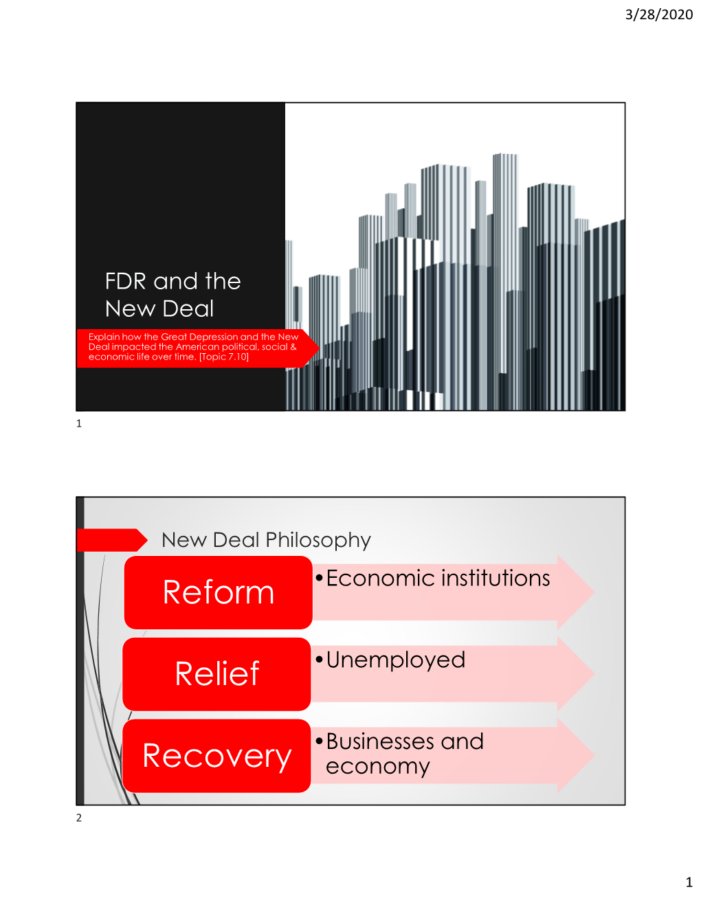 Reform Relief Recovery