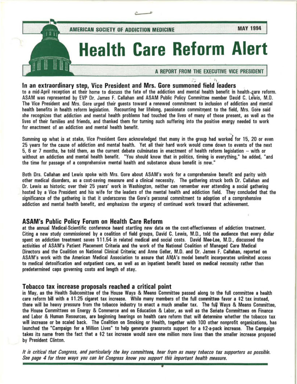 Health Care Reform Alert