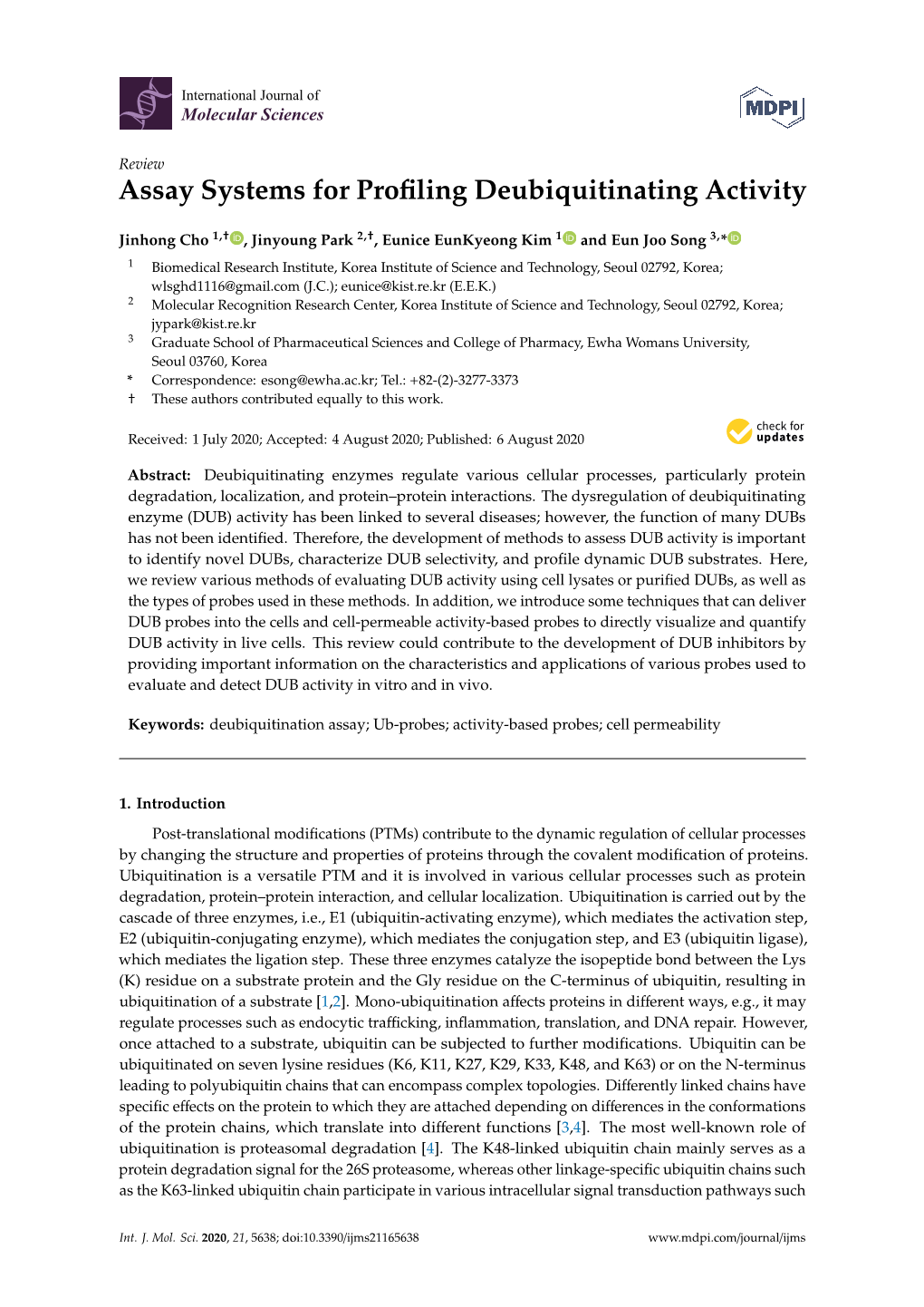 Assay Systems for Profiling Deubiquitinating Activity