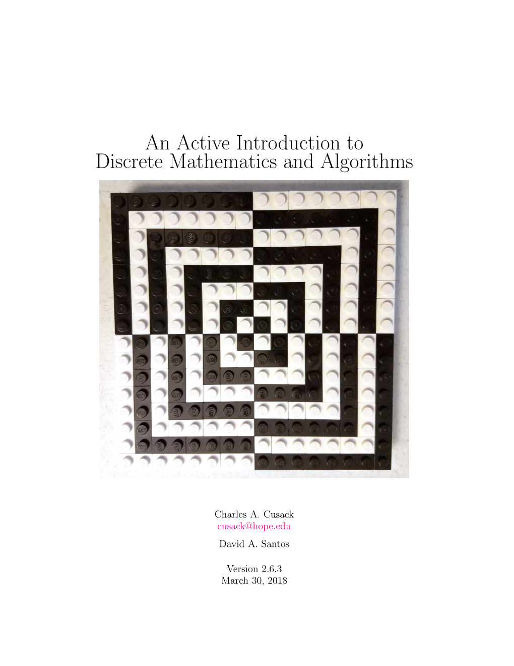 Active Introduction to Discrete Mathematics and Algorithms