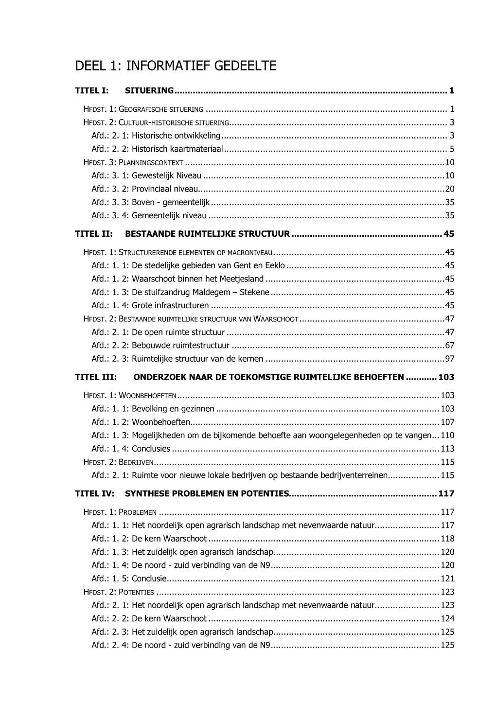 Deel 1: Informatief Gedeelte