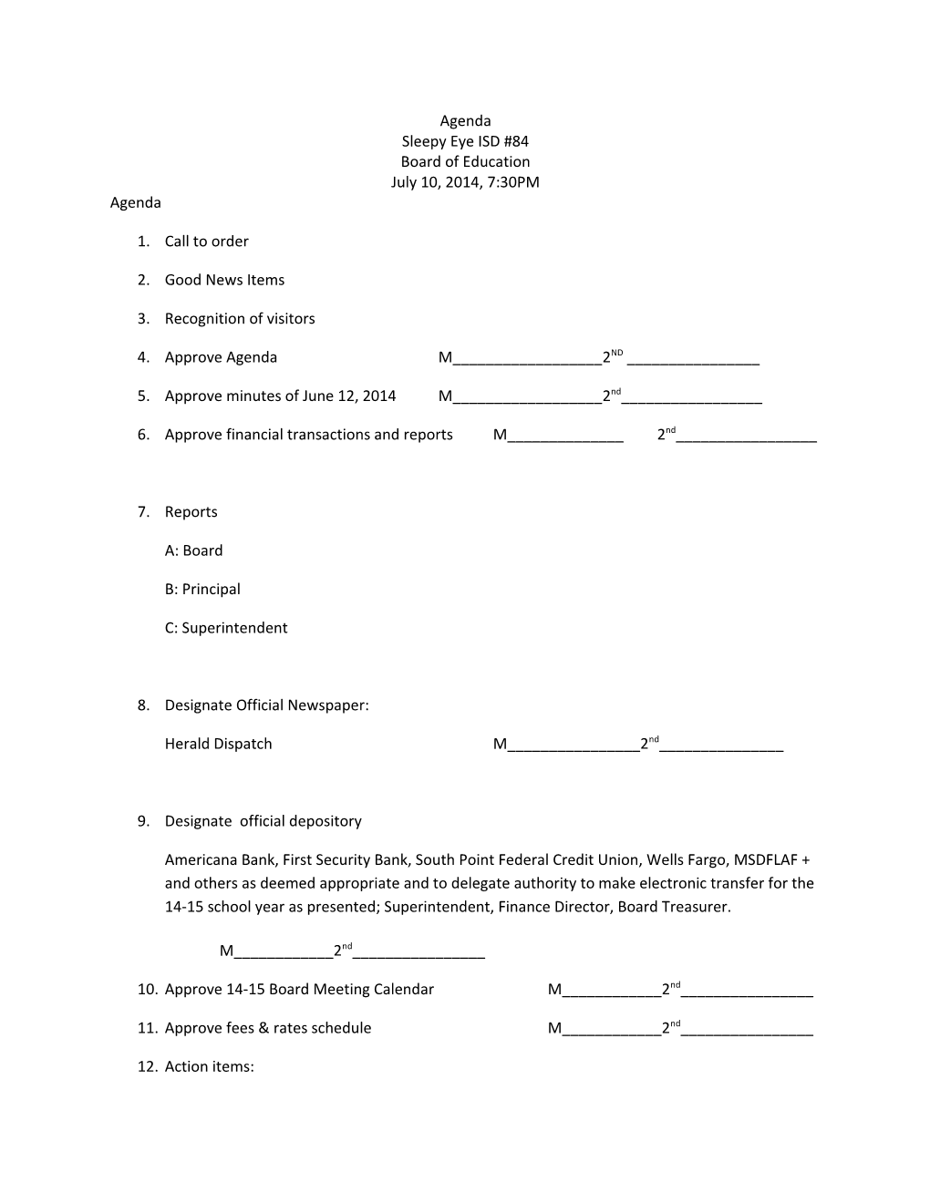 Sleepy Eye ISD #84