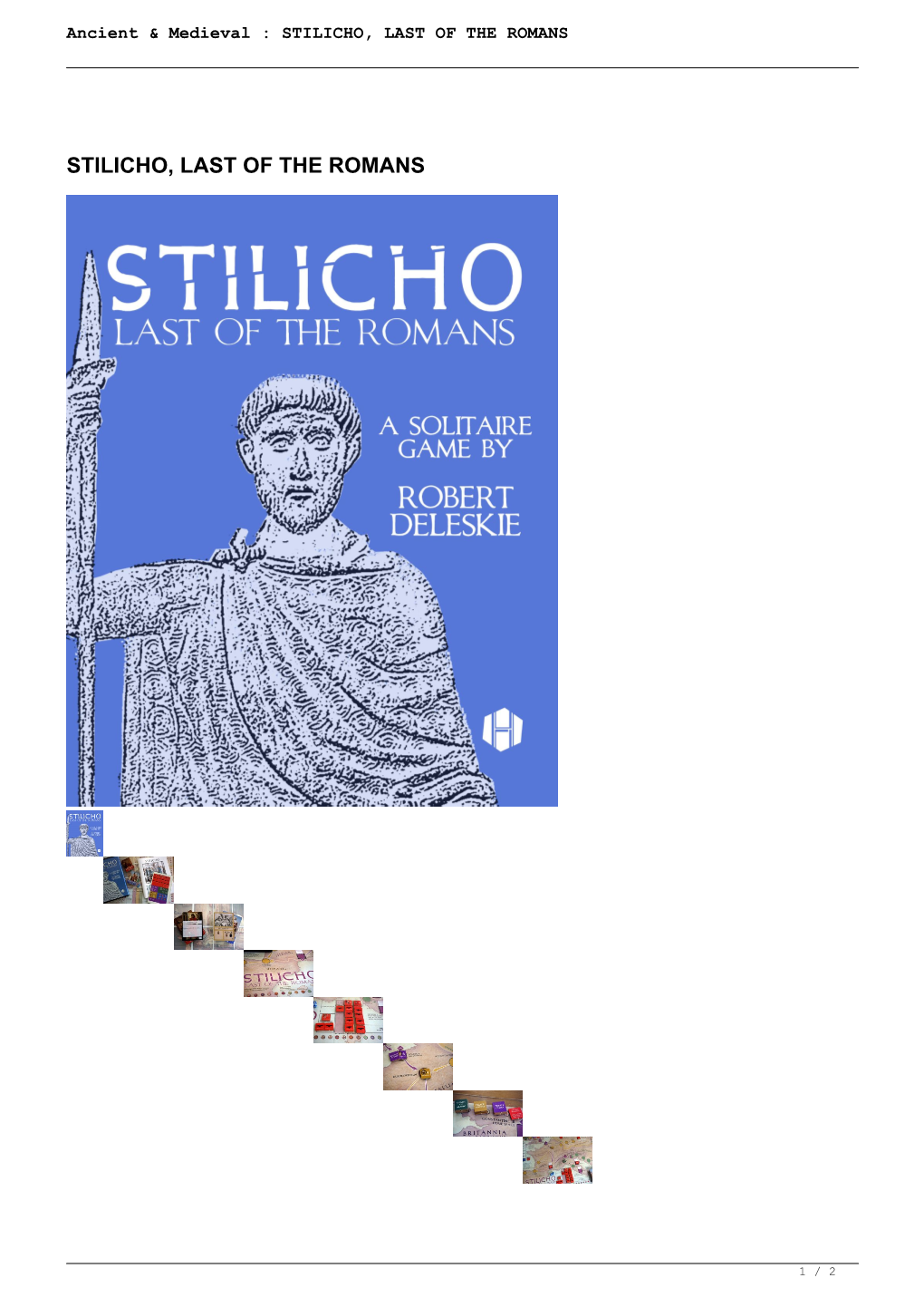 Stilicho, Last of the Romans