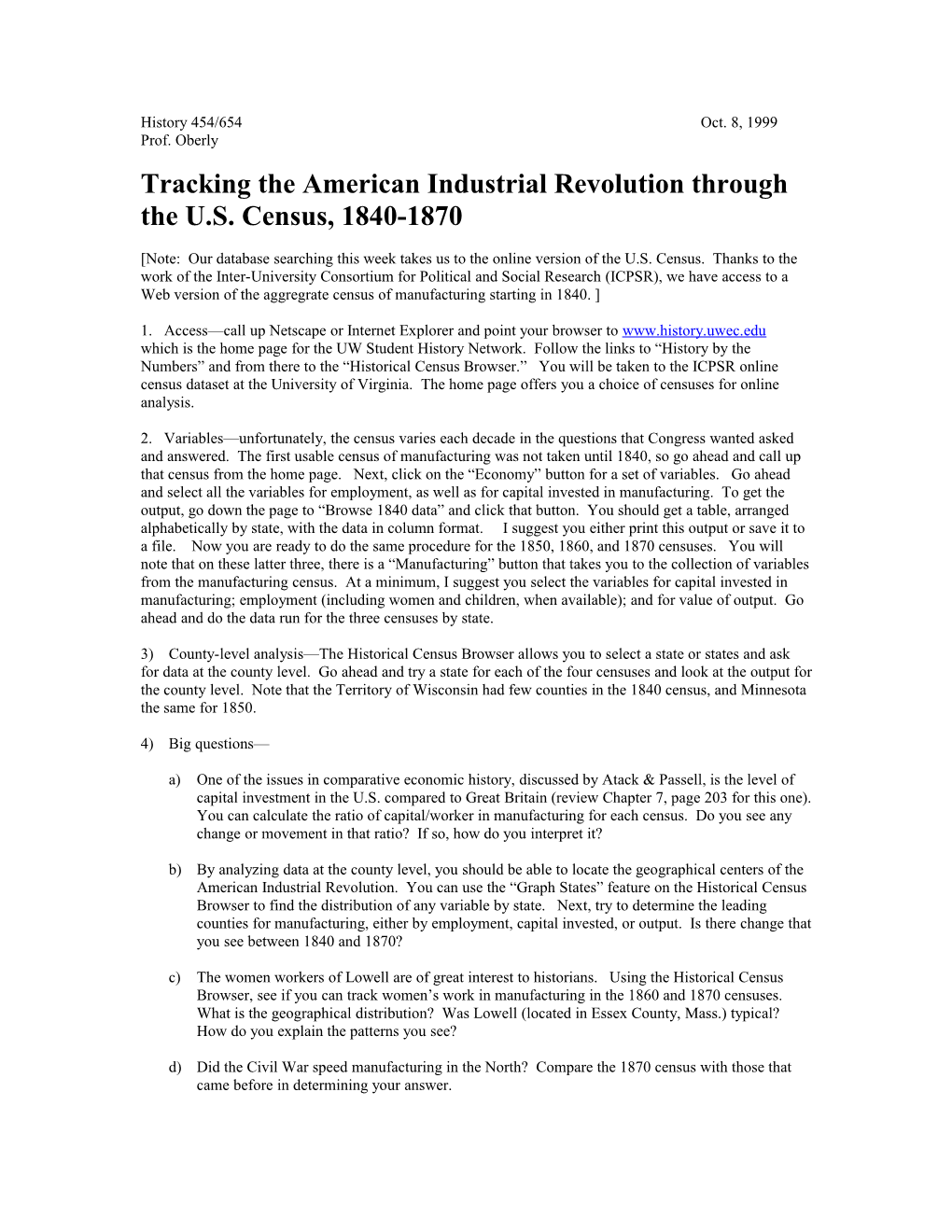 Tracking the American Industrial Revolution Through the U.S. Census, 1840-1870