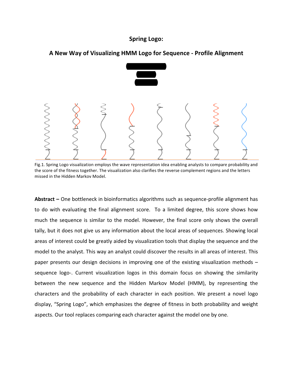 A New Way of Visualizing HMM Logo for Sequence -‐ Profile