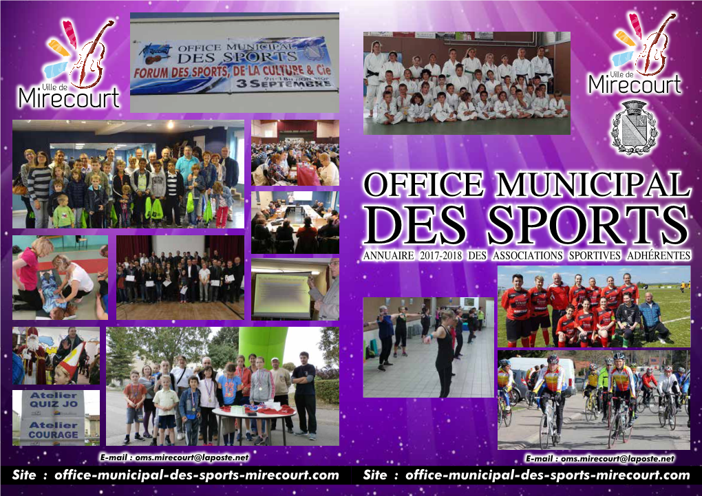 Des Sports Annuaire 2017-2018 Des Associations Sportives Adhérentes