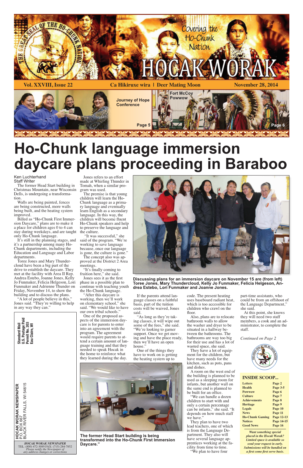 Ho-Chunk Language Immersion Daycare Plans Proceeding in Baraboo