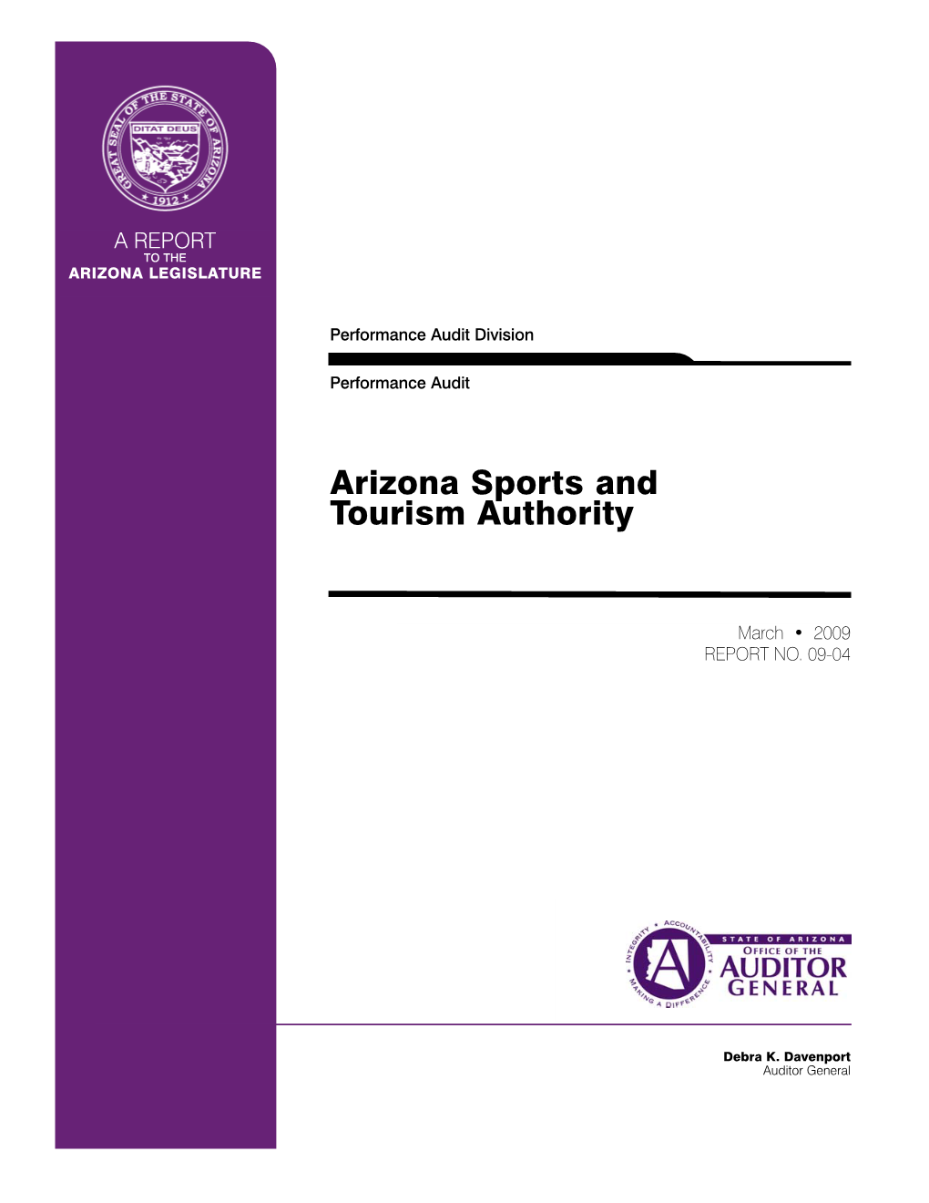 Arizona Sports and Tourism Authority Report