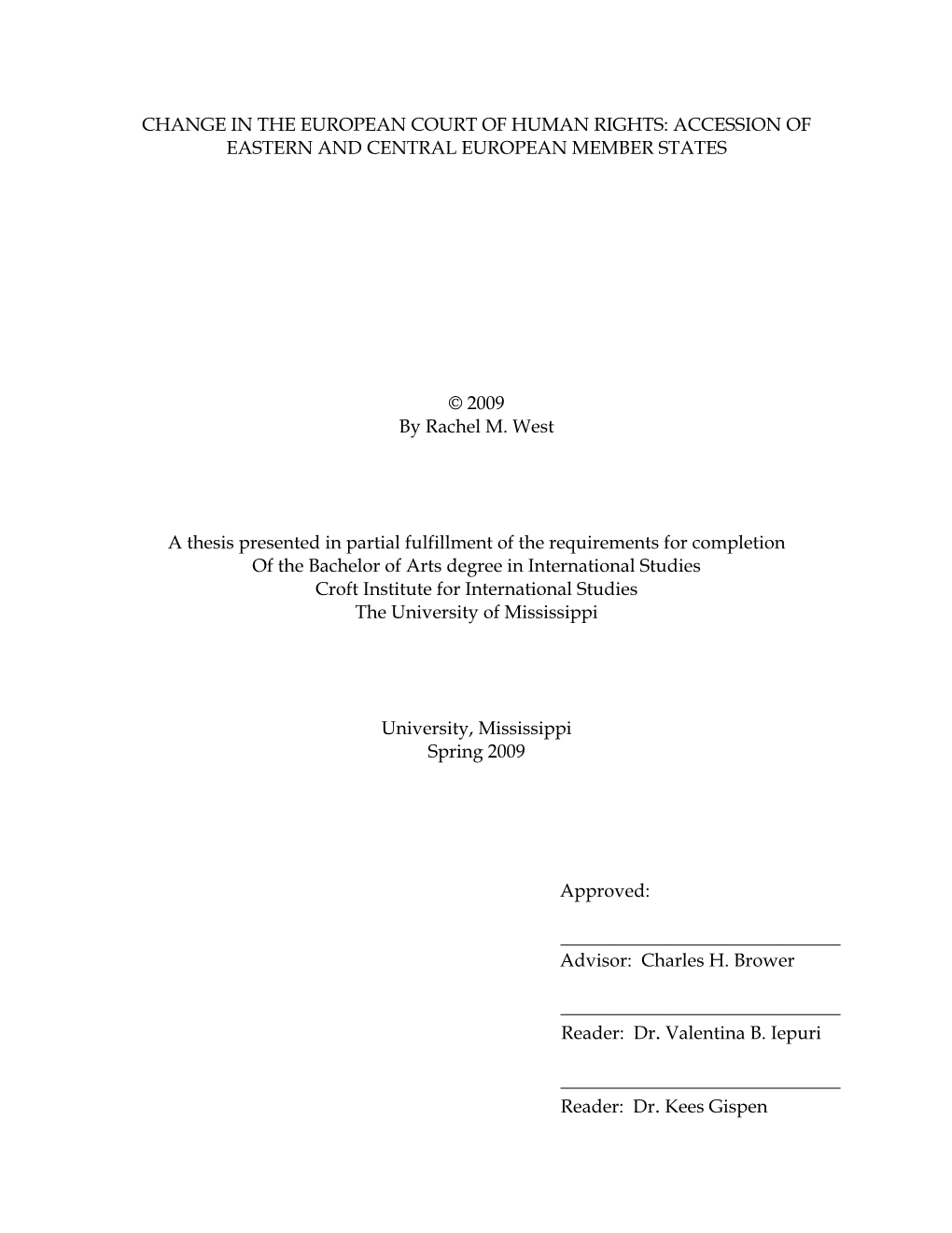 Change in the European Court of Human Rights: Accession of Eastern and Central European Member States