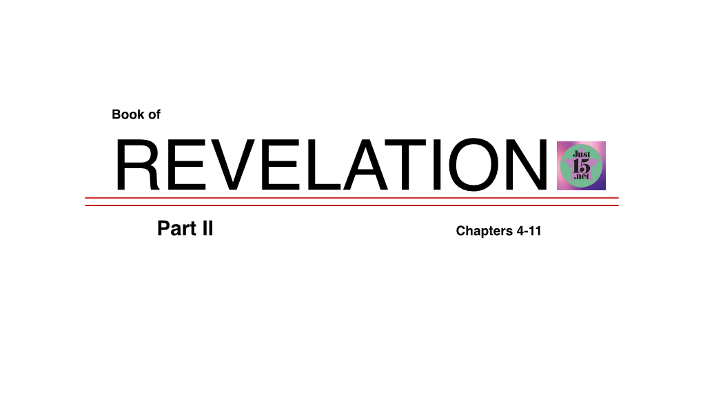 Revelation 4 THRONE ROOM