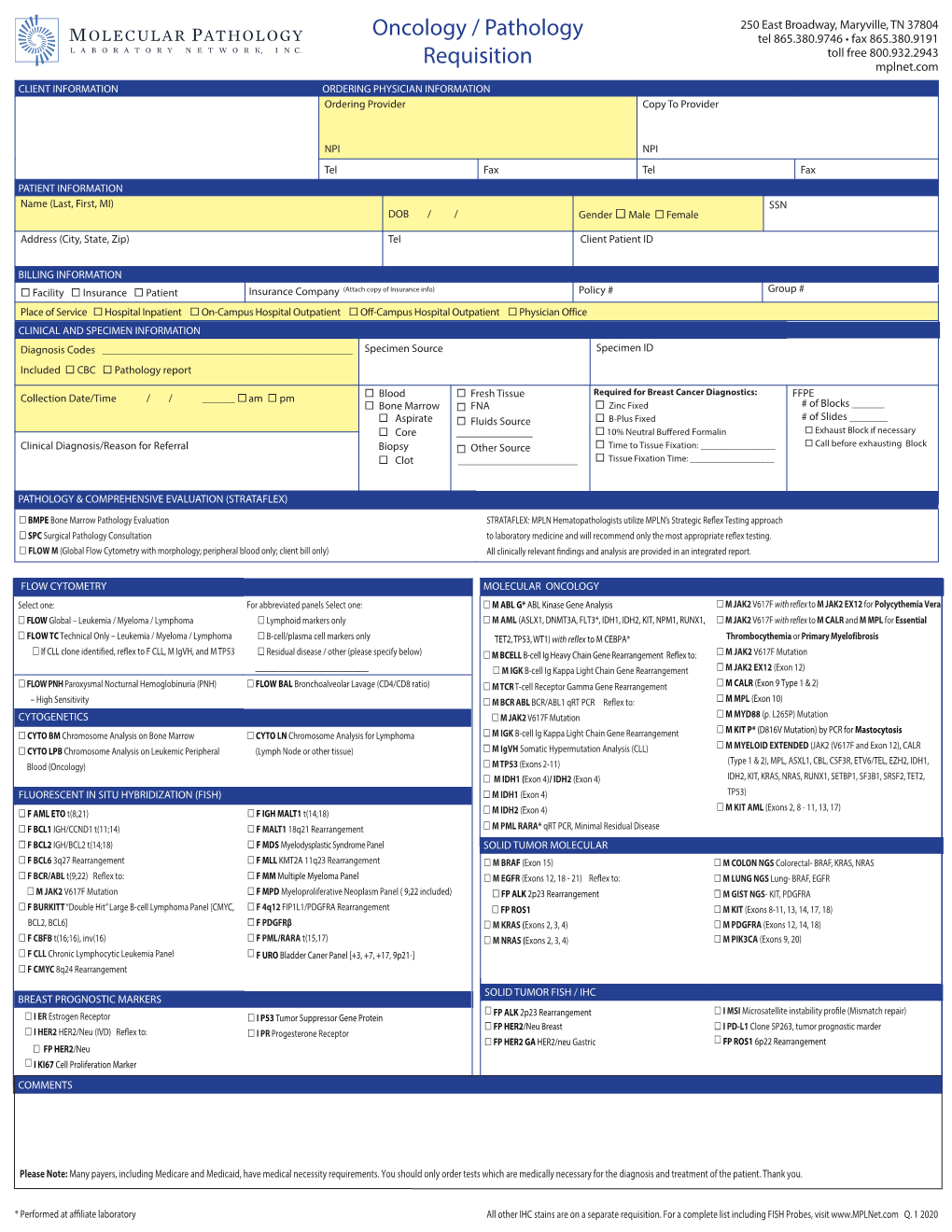 Oncology/Pathology