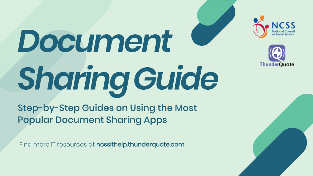 SSA Document Sharing Setup Guide NCSS TQ V2