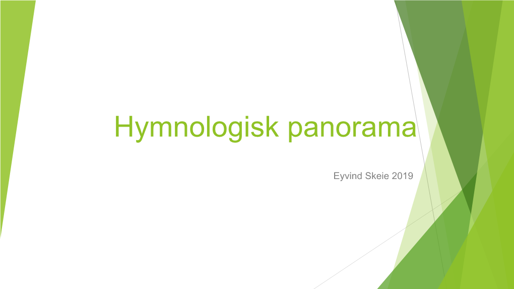 Hymnologisk Panorama