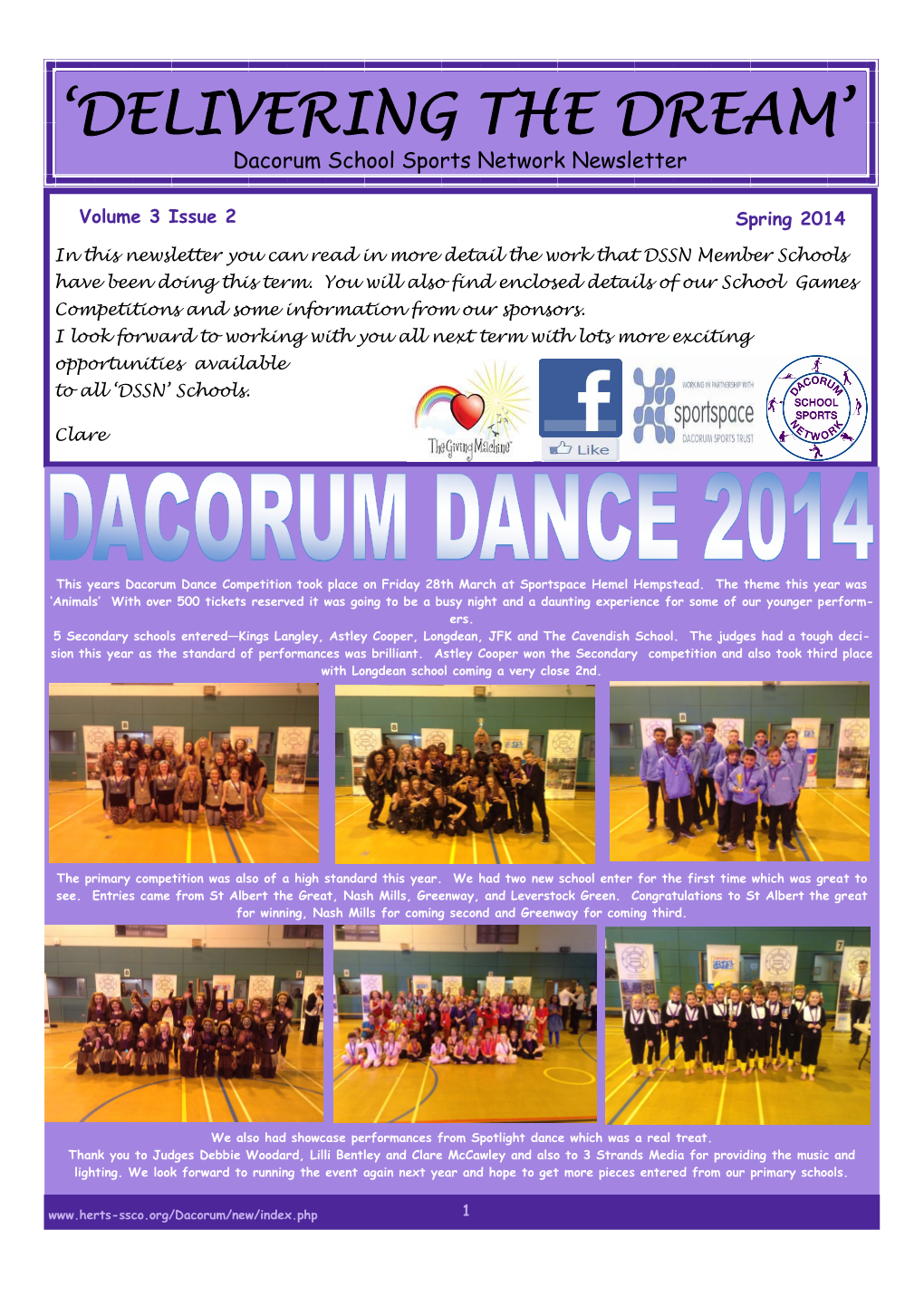 Dacorum School Sport Network 2013-2014 Dssn