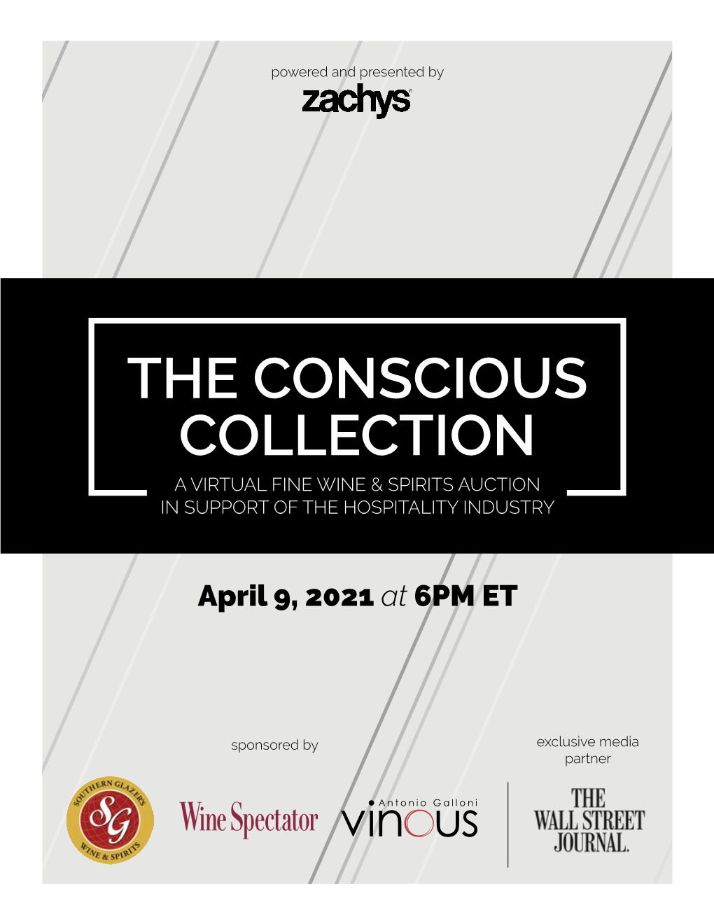 The Conscious Collection a Virtual Fine Wine & Spirits Auction in Support of the Hospitality Industry