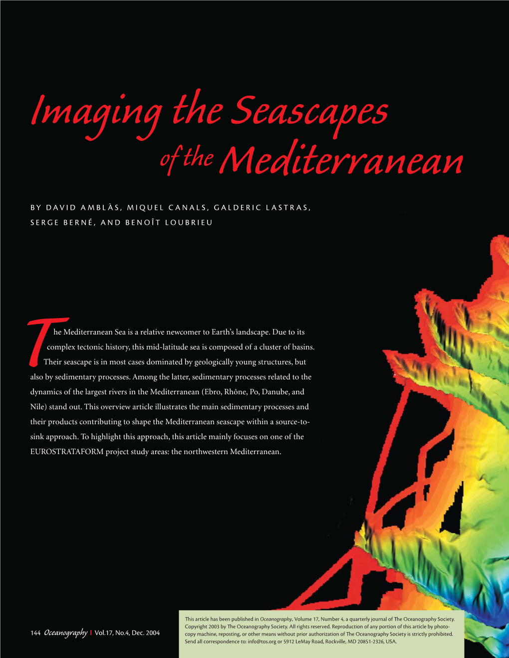 Imaging the Seascapes of the Mediterranean